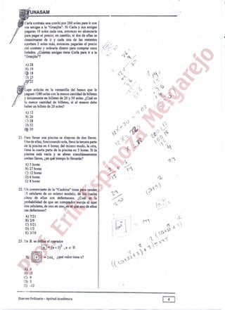 Unasam examen ordinario 2017 ii (protegido) | PDF