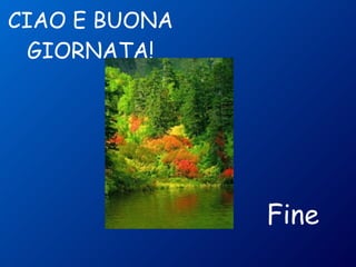 CIAO E BUONA GIORNATA! Fine 