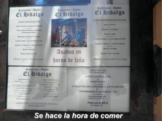 Se hace la hora de comerSe hace la hora de comer
 