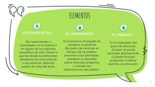 Un Panel PANEL DE DISCUSIÓN Y MESA REDONDA | PDF