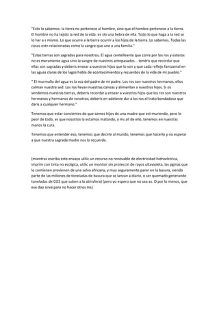 Una Verdad Incomoda Ensayo