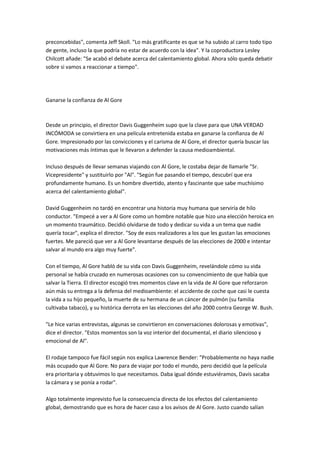 Una Verdad Incomoda Ensayo