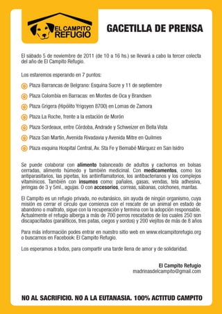 Una vida más para los perros