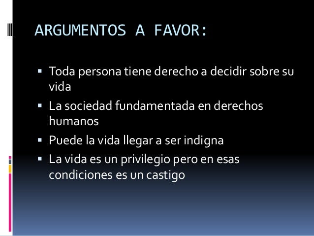Resultado de imagen para eutanasia a favor