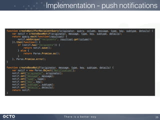 Implementation - push notifications
26
 
