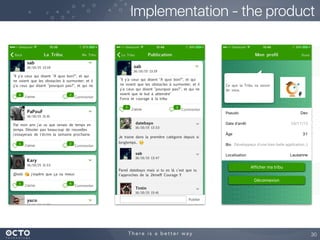 Implementation - the product
30
 
