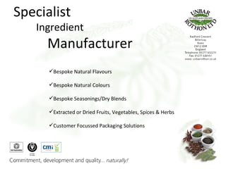 Unbar Rothon Unbar Rothon Company Profile | PPT