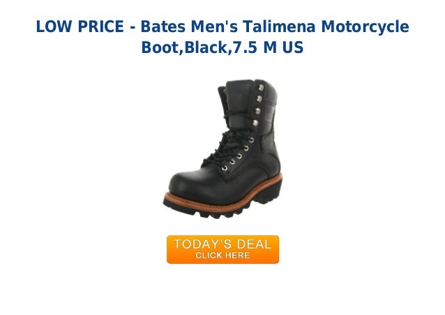 Unbeatable price bates mens talimena motorcycle boot black7.5 m us