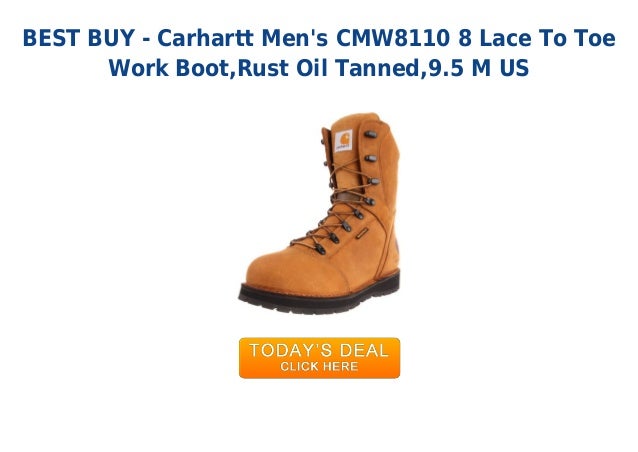 carhartt lace to toe boots