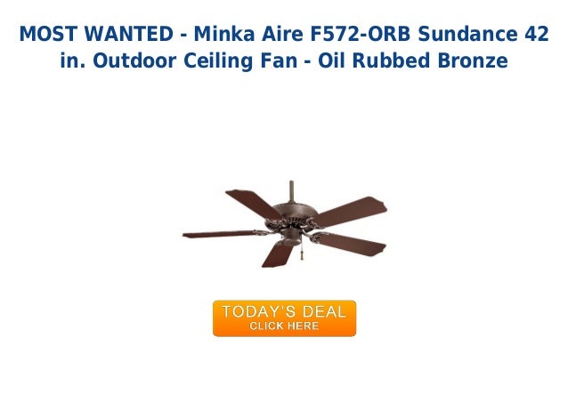 Unbeatable Price Minka Aire F572 Orb Sundance 42 In Outdoor Ceilin