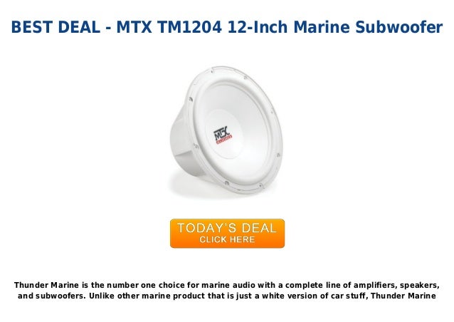 mtx marine subwoofer