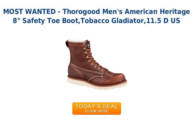 thorogood men's american heritage 8 safety toe boot