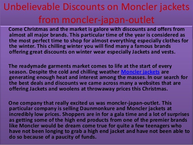 moncler outlet prices
