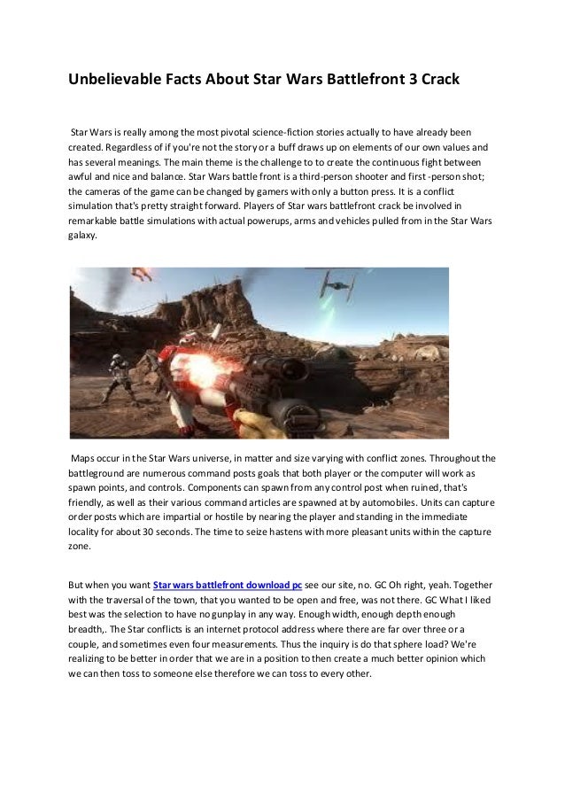 star wars battlefront crack