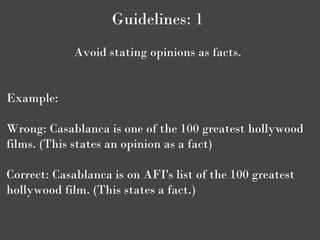 Unbiased writing | PDF