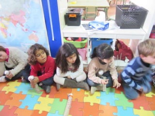 Un bomber a l´escola