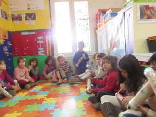 Un bomber a l´escola