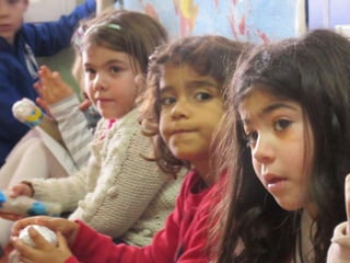 Un bomber a l´escola