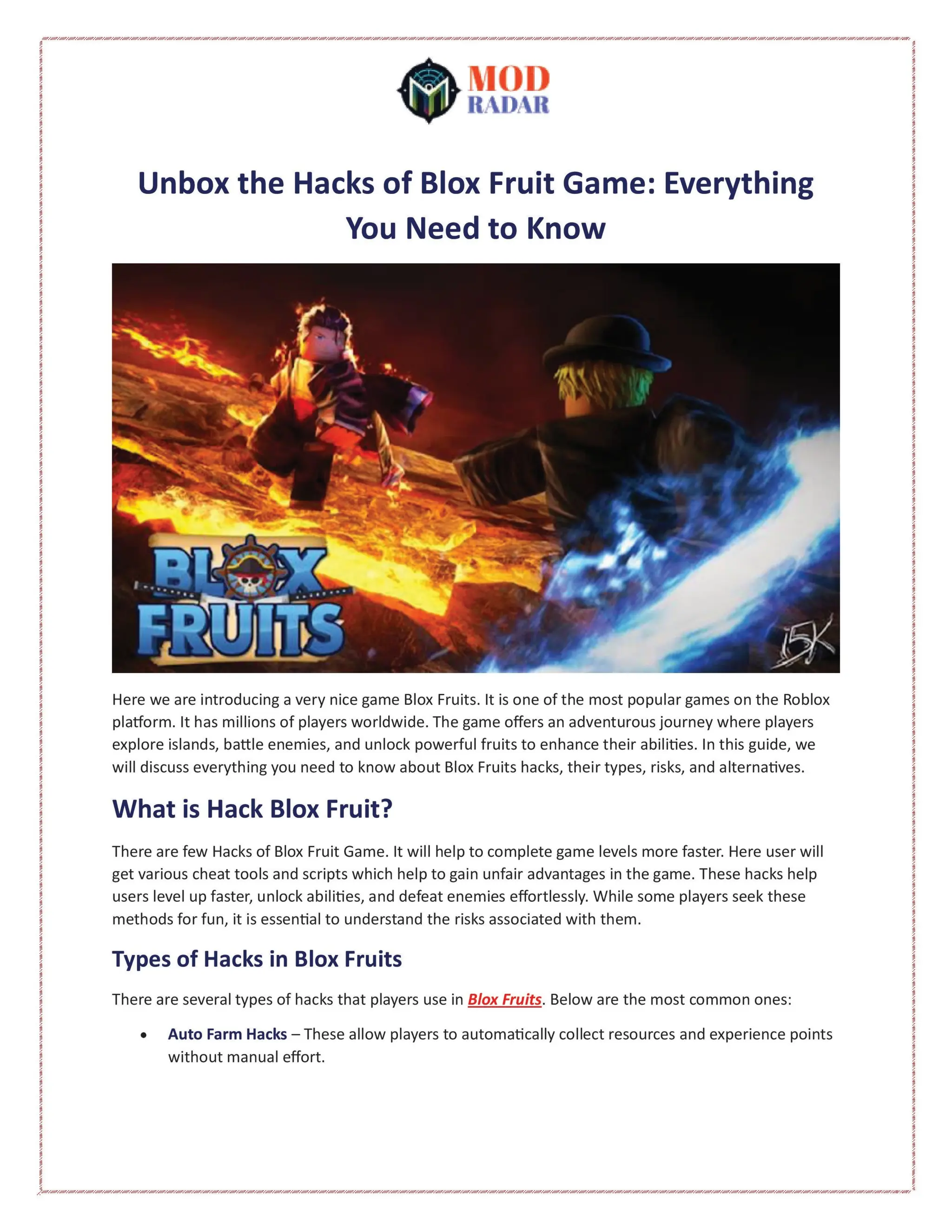 Unbox the Hacks of Blox Fruit Game: Everything You Need to Know | PPT
