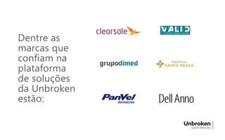 Dentre as
marcas que
confiam na
plataforma
de soluções
da Unbroken
estão:
 