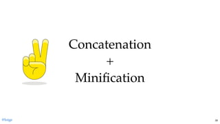 ConcatenationConcatenation
++
MiniﬁcationMiniﬁcation
@loige 28
 