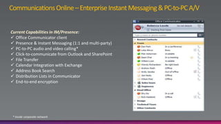 Accessibility in the entire network