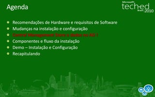 Mudanças na instalação e configuração