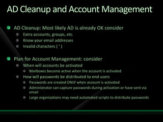Migration to Microsoft Online Services from Exchange and Non-Microsoft Platforms