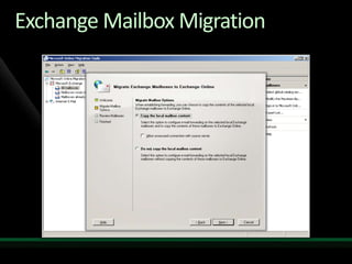Migration to Microsoft Online Services from Exchange and Non-Microsoft Platforms