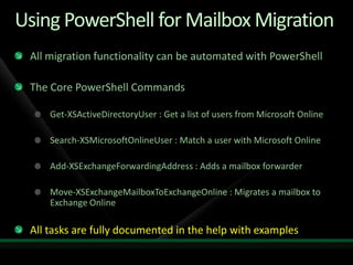 Migration to Microsoft Online Services from Exchange and Non-Microsoft Platforms