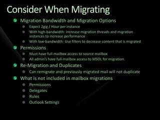 Migration to Microsoft Online Services from Exchange and Non-Microsoft Platforms