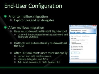 Migration to Microsoft Online Services from Exchange and Non-Microsoft Platforms