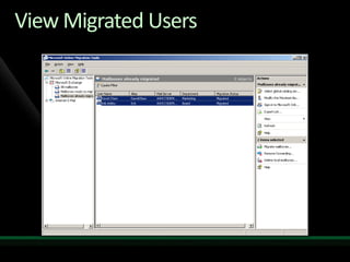 Migration to Microsoft Online Services from Exchange and Non-Microsoft Platforms