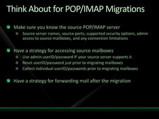 Migration to Microsoft Online Services from Exchange and Non-Microsoft Platforms