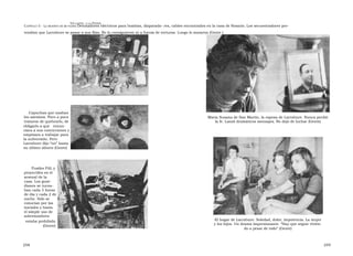 U N CANTO  A LA  P ATRIA  C APÍTULO  5 - L A MUERTE DE MI PADRE  Detonadores eléctricos para bombas, disparado- res, cables encontrados en la casa de Rosario. Los secuestradores pre- tendían que Larrabure se pasar a sus filas. No lo consiguieron ni a fuerza de torturas. Luego lo mataron (Gente )  Capuchas que usaban  los asesinos. Poco a poca  María Susana de San Martín, la esposa de Larrabure. Nunca perdió  trataron de quebrarlo, de  la fe. Lanzó dramáticos mensajes. No dejó de luchar (Gente)  obligarlo a que  renun- ciara a sus convicciones y empezara a trabajar para la subversión. Pero Larrabure dijo “no” hasta su último aliento (Gente)  Fusiles FAL y  proyectiles en el arsenal de la casa. Los guar- dianes se turna- ban cada 3 horas de día y cada 2 de noche. Sólo se conocían por las iniciales y hasta el simple uso de sobrenombres  El hogar de Larrabure. Soledad, dolor, impotencia. La mujer  estaba prohibido  y los hijos. Un drama impresionante. “Hay que seguir vivien-  (Gente)  do a pesar de todo” (Gente)  258  259  