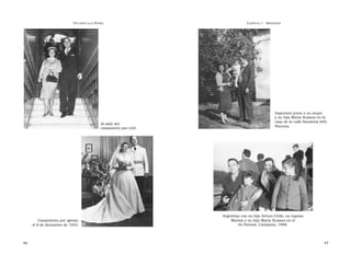 U N CANTO A LA  P ATRIA  C APÍTULO  1 - B IOGRAFÍA  Argentino junto a su mujer  y su hija María Susana en la  casa de la calle Sanabria 640,  Al salir del  Floresta.  casamiento por civil  Argentino con su hijo Arturo Cirilo, su esposa  Casamiento por iglesia,  Marisú y su hija María Susana en el  el 8 de diciembre de 1955.  río Paraná, Campana, 1966.  46  47  