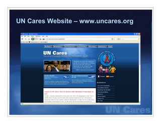UN Cares Website – www.uncares.org
 