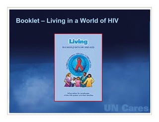 Booklet – Living in a World of HIV
 
