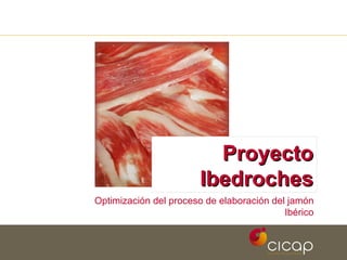 Proyecto Ibedroches Optimización del proceso de elaboración del jamón Ibérico 
