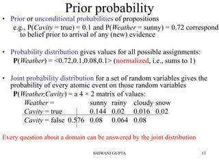 Uncertain knowledge and reasoning | PDF