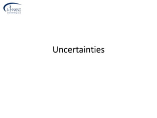 Uncertainties
 