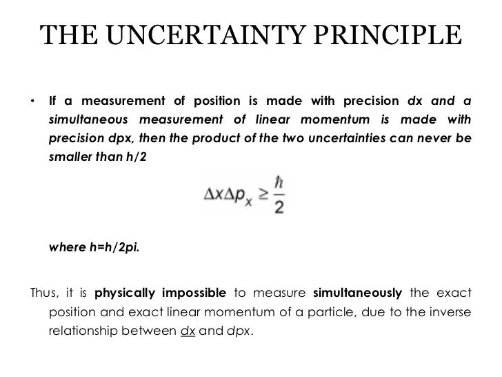 uncertainty principle units uncertainty principle units