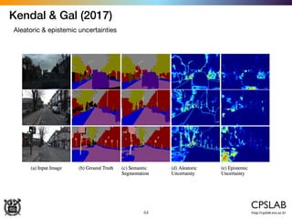 Kendal & Gal (2017)
44
Aleatoric & epistemic uncertainties
 