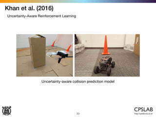 Khan et al. (2016)
50
Uncertainty-Aware Reinforcement Learning
Uncertainty-aware collision prediction model
 