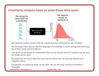 Uncertainty analysis helps us avoid those blind spots
                                                                    ...