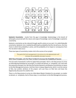 Uncertainty and resulting risk on project management | PDF