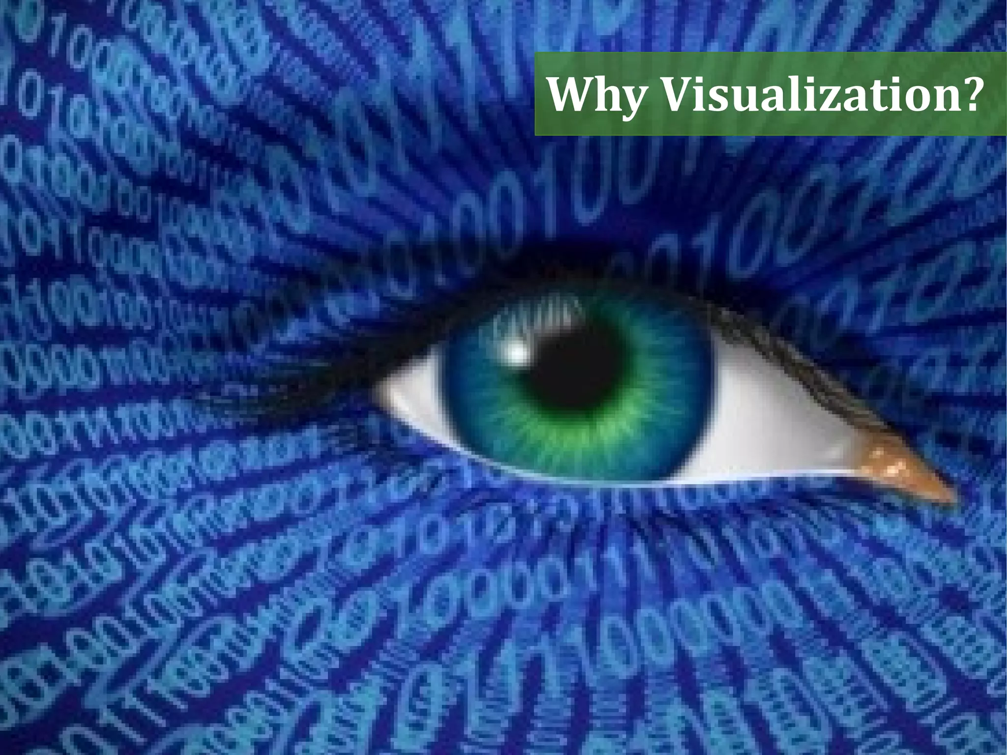 Why Visualization?
 
