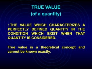 Simple True Value Examples Calibration of Uncertainty Measurement . | PPT