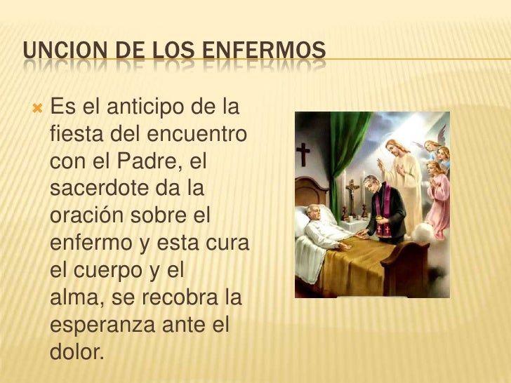 Uncion de los enfermos