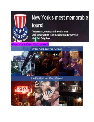New York City Pub crawls
 